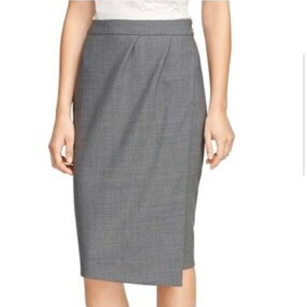 Brooks Brothers•Faux-Wrap Pencil Skirt (Petite)